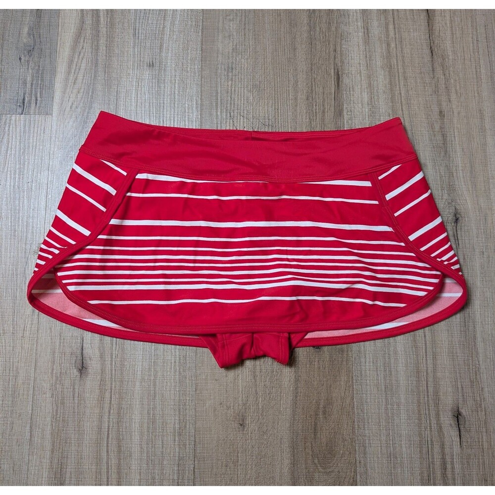Athleta Size S Encinitas Kata Swim Skirt Stretch Striped Beach Swimsuit Cute EUC - Picture 3 of 10